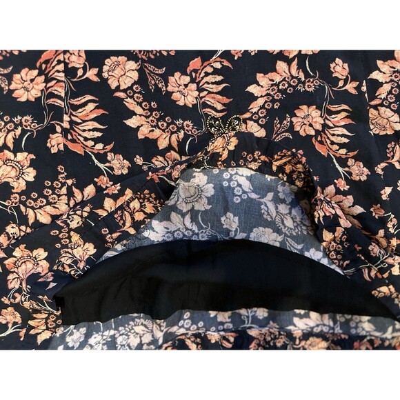 Free People women Made Ya Look Short Mini Dress sz Small Floral Embellished Bead - Picture 10 of 13